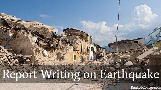 report writing on earthquake