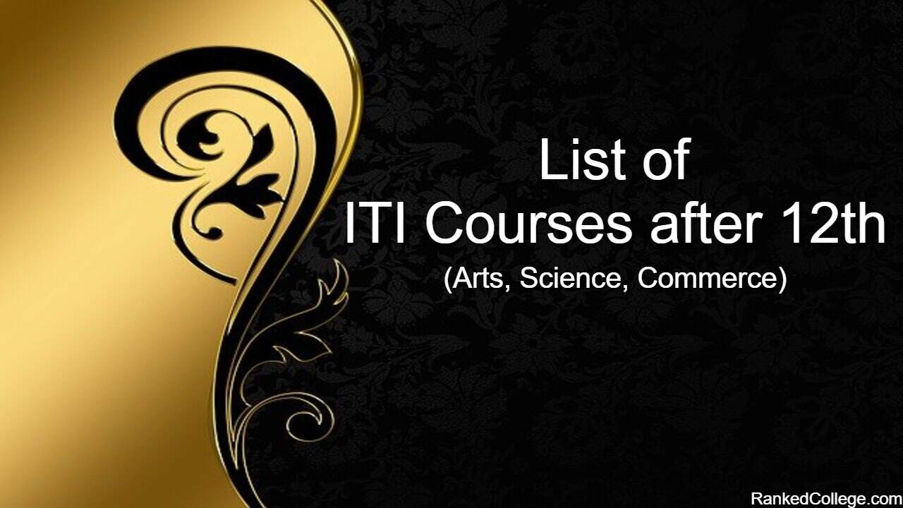 ITI courses after 12th